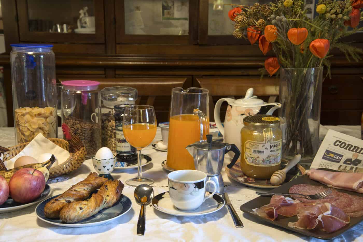 La colazione preparata da Abruzzo Segreto